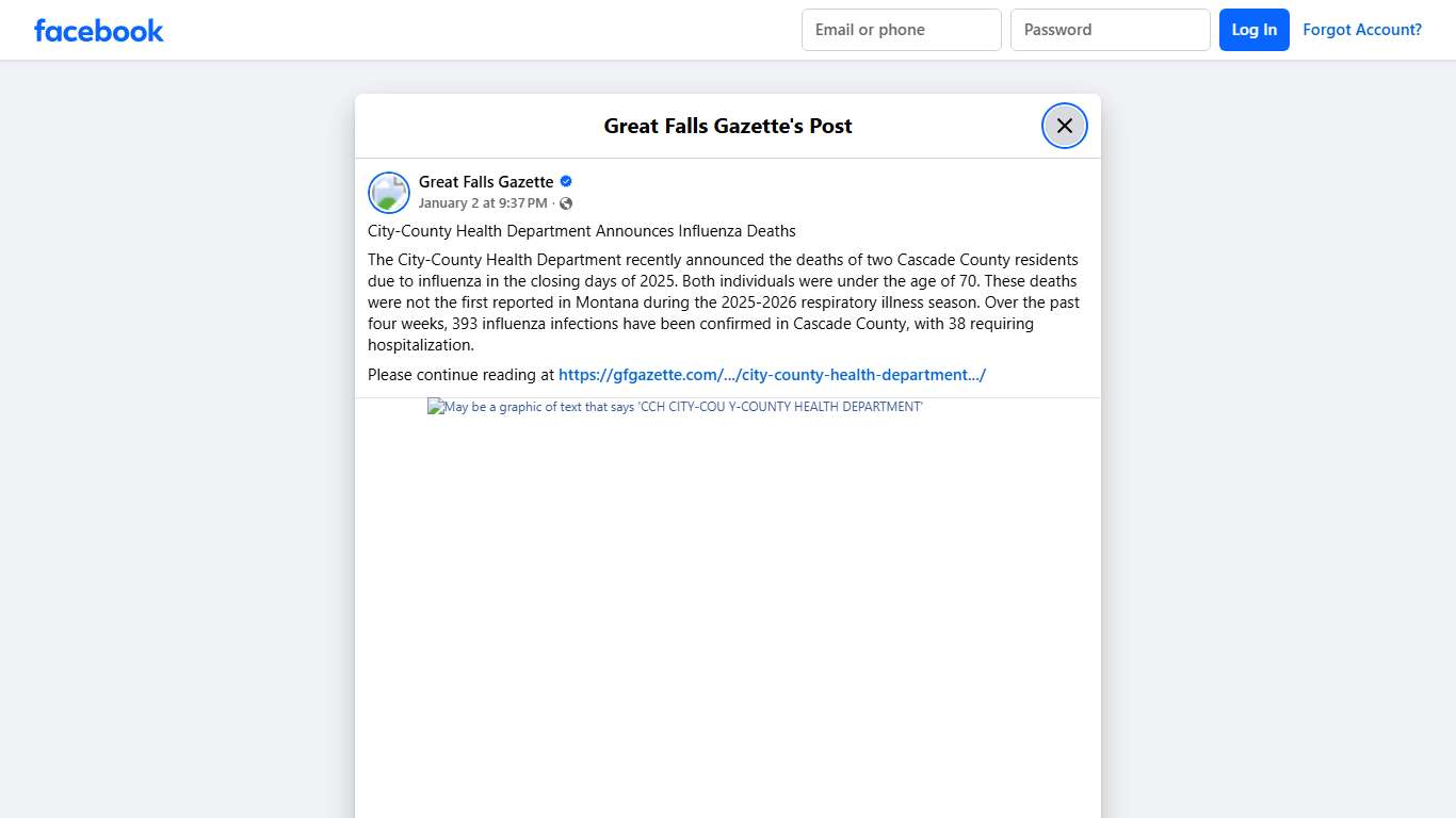 City-County Health Department... - Great Falls Gazette Facebook